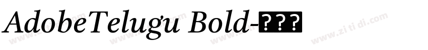 AdobeTelugu Bold字体转换